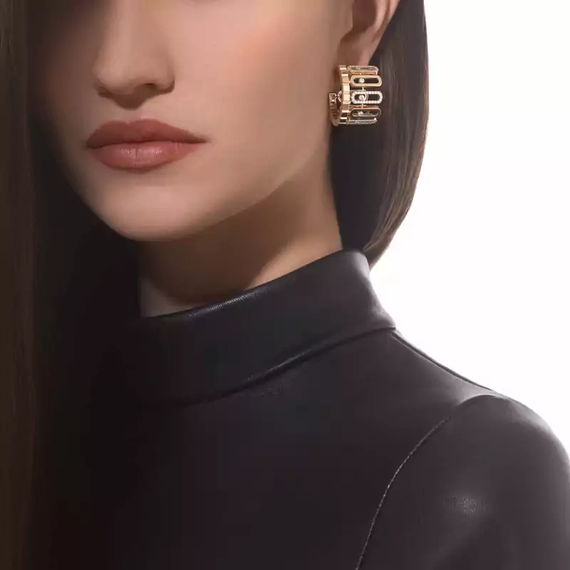 Boucles d'oreilles Femme Or Jaune Diamant Move Iconica 12743-YG