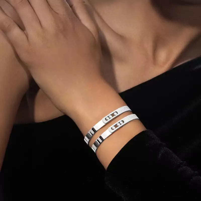 Bangle semi-pavé Move Noa
