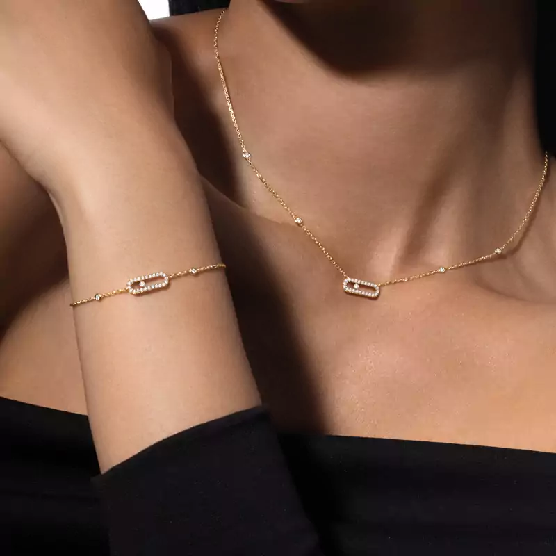 Move Uno pavé necklace