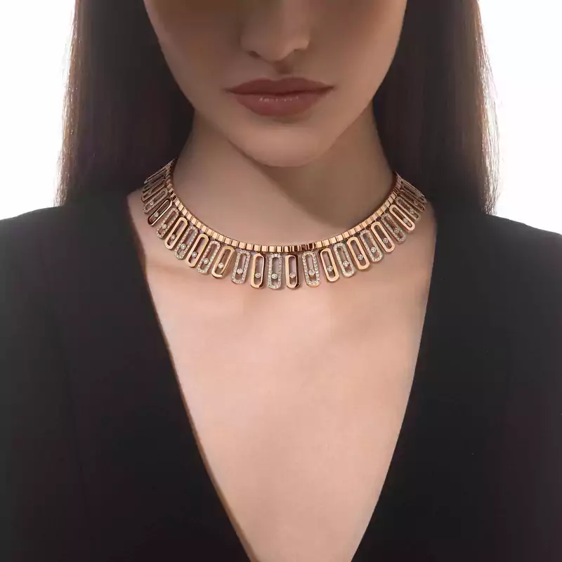 Collier Femme Or Jaune Diamant Move Iconica 12558-YG