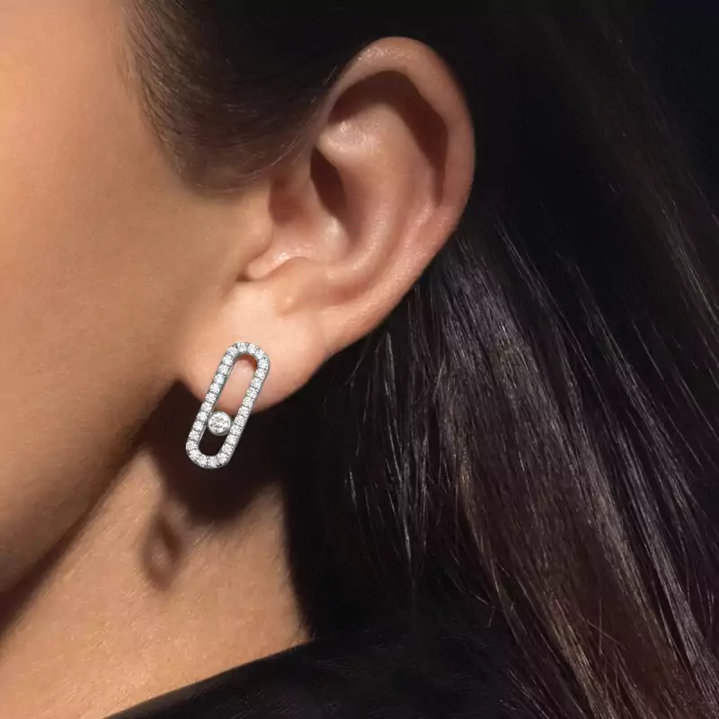 Move Uno pavé earrings