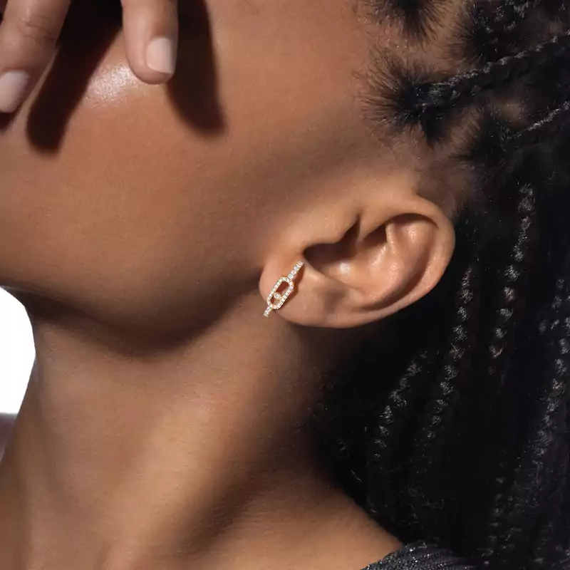 Move Uno pavé single earring