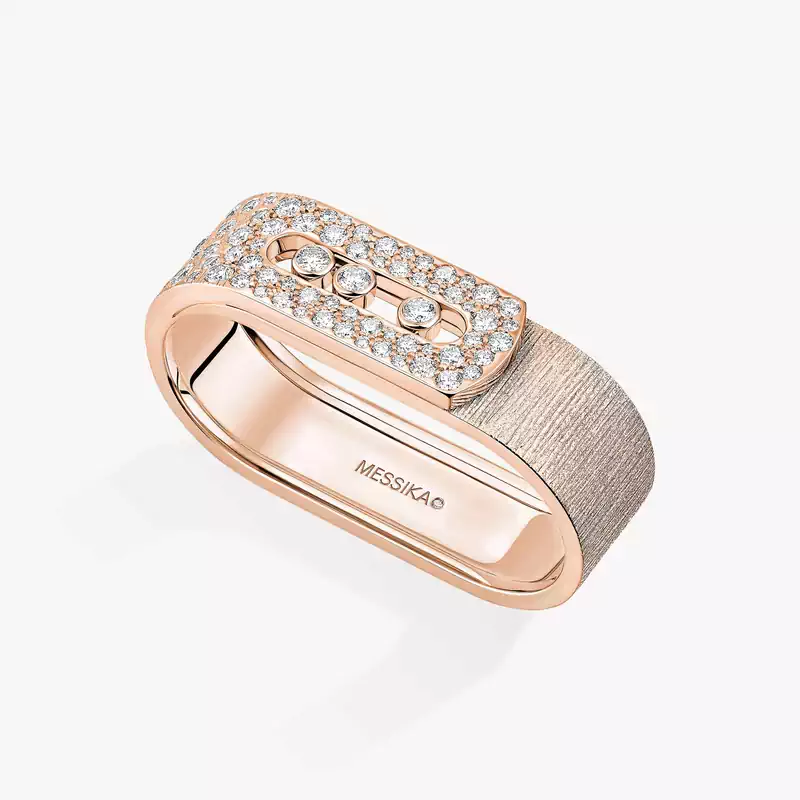 Move Noa two-finger chiseled ring