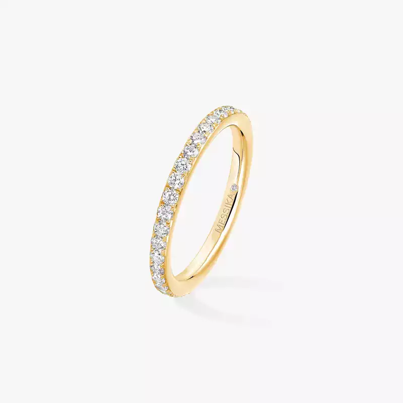 Bague Femme Or Jaune Diamant Alliance Gatsby 04036-YG