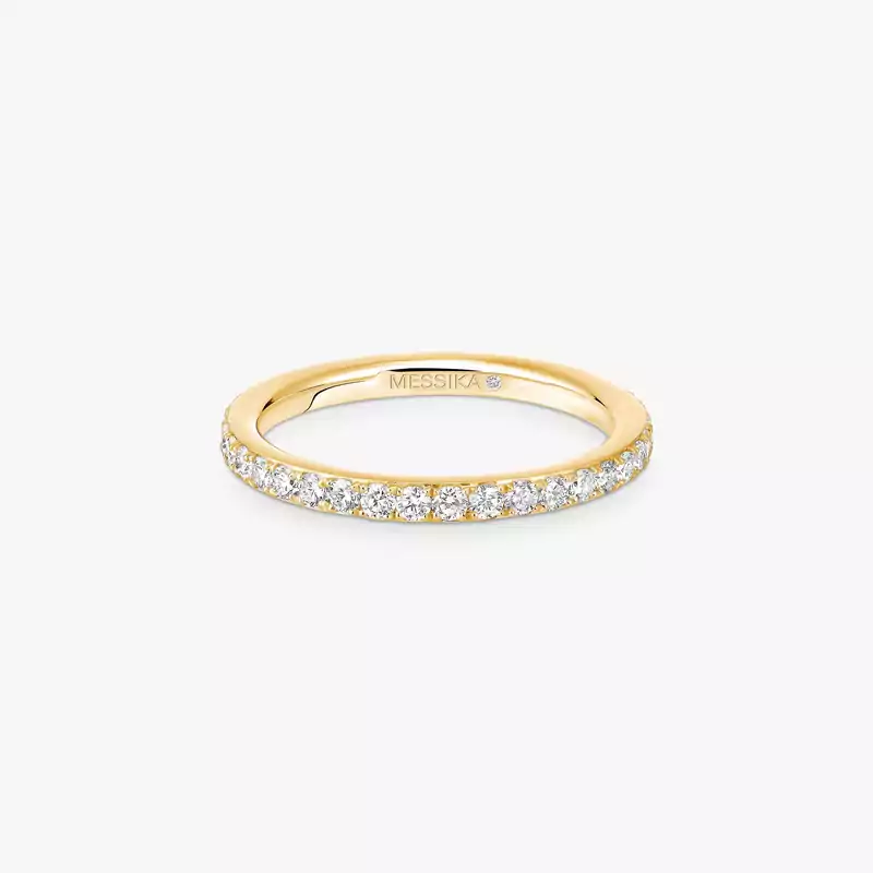 Bague Femme Or Jaune Diamant Alliance Gatsby 04036-YG