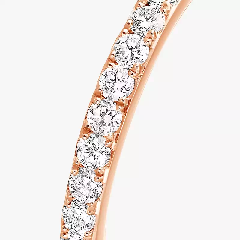 Ring Femme Pink Gold Diamond Gatsby Wedding Ring 04036-PG