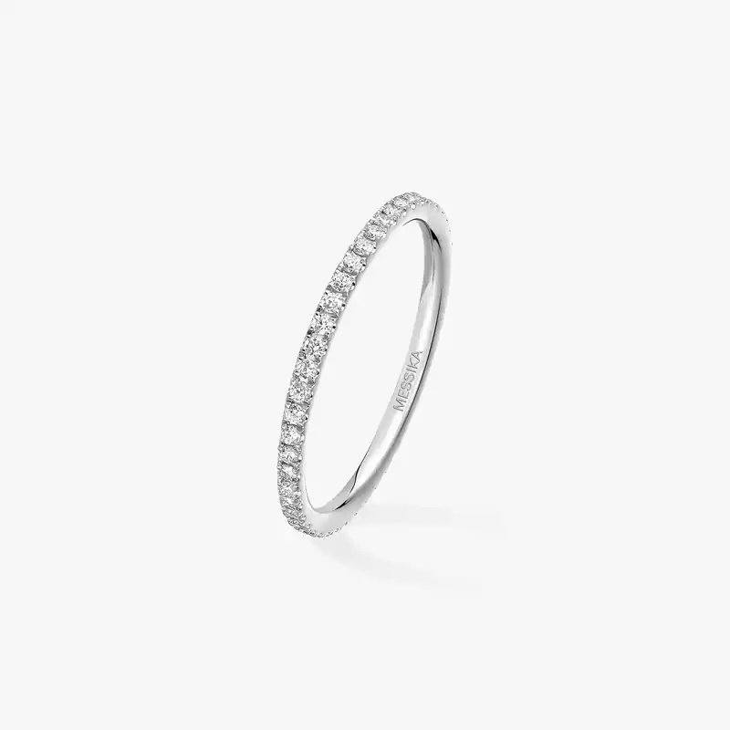Bague Femme Or Blanc Diamant Alliance Gatsby XS 05064-WG