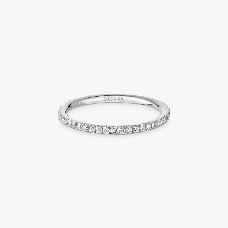 Bague Femme Or Blanc Diamant Alliance Gatsby XS 05064-WG