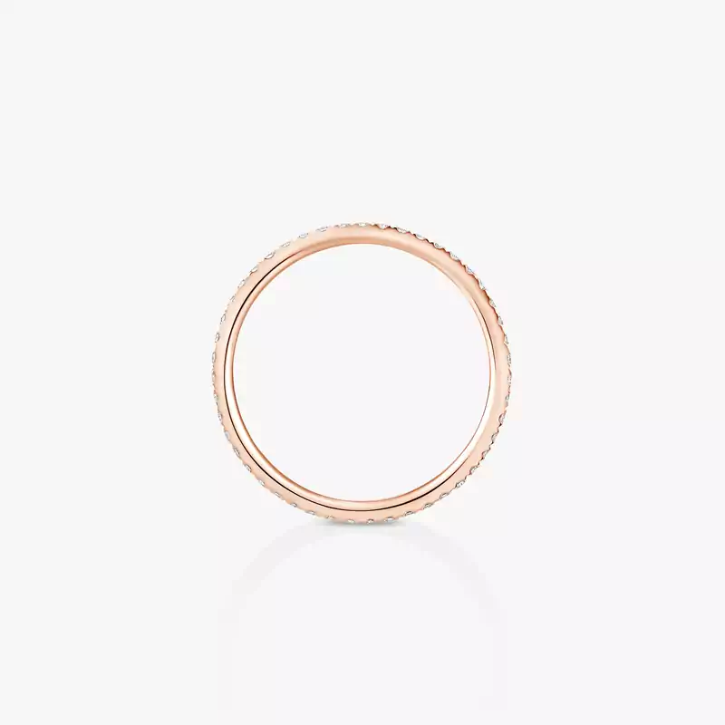 Gatsby XS Wedding Ring Pink Gold For Her Diamond Ring 05064-PG