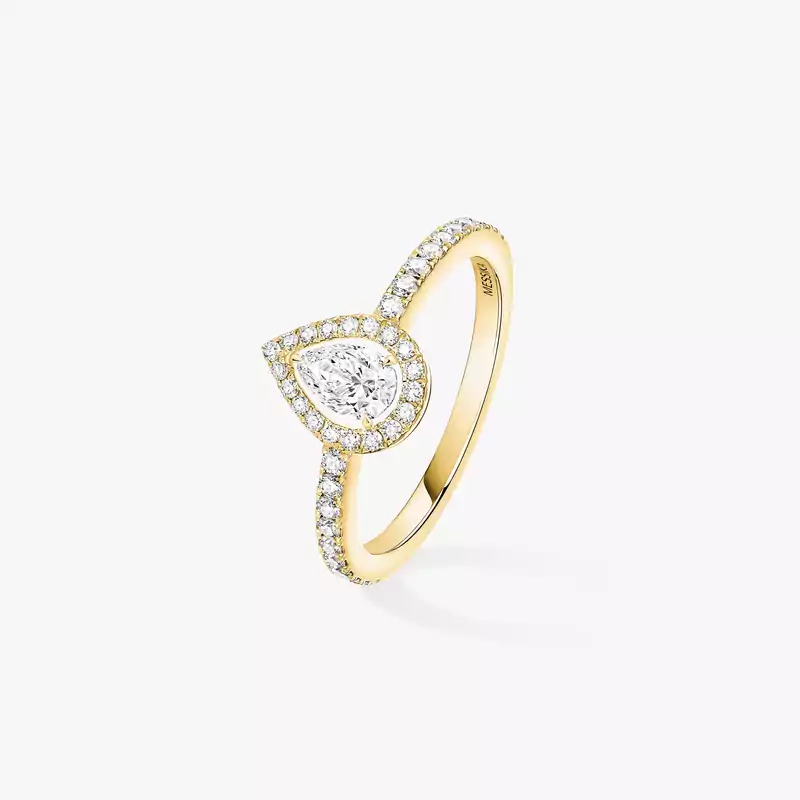 Bague Femme Or Jaune Diamant Joy Diamant Poire 0,25ct 05220-YG