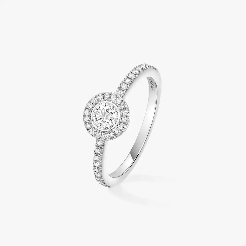 Bague Femme Or Blanc Diamant Joy Diamant Rond 0,25ct 04163-WG
