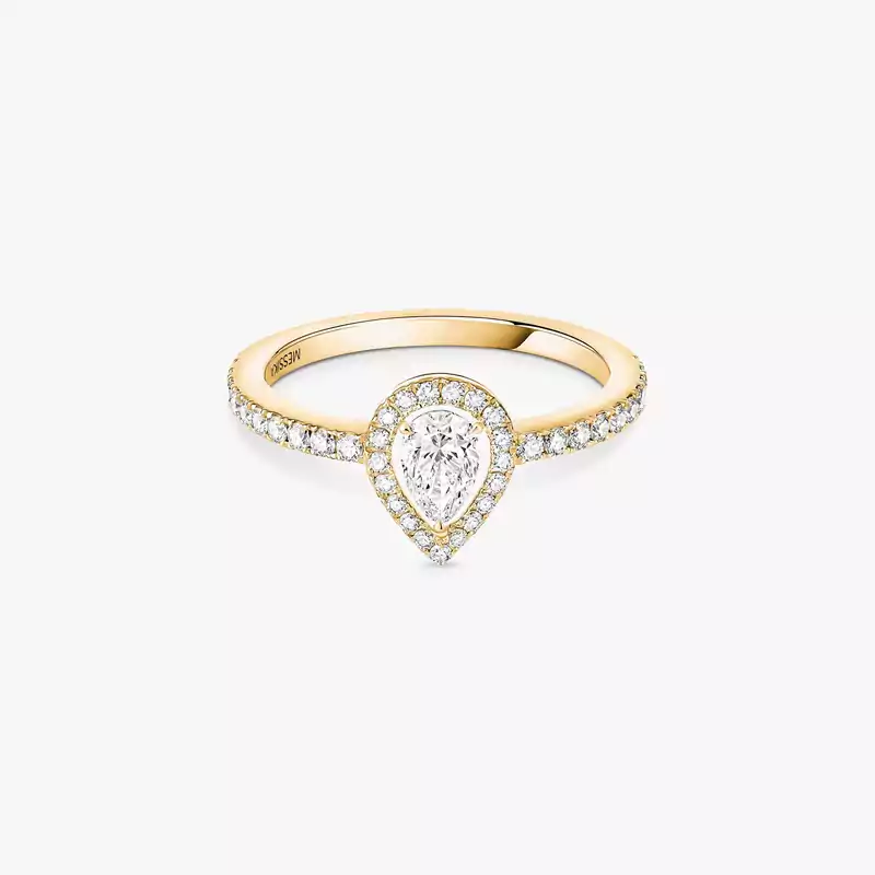 Bague Femme Or Jaune Diamant Joy Diamant Poire 0,25ct 05220-YG