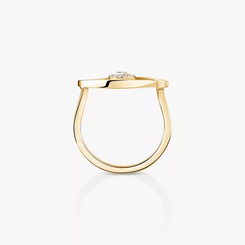 Ring Femme Yellow Gold Diamond Lucky Eye 10036-YG