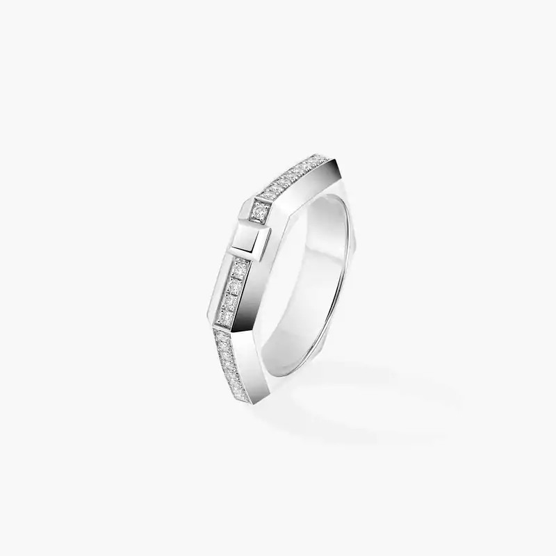 Anello Moderniste con pavé, modello piccolo