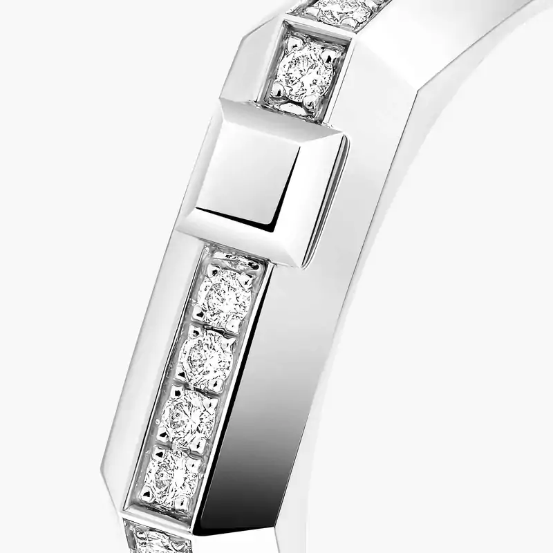 Anello Moderniste con pavé, modello piccolo