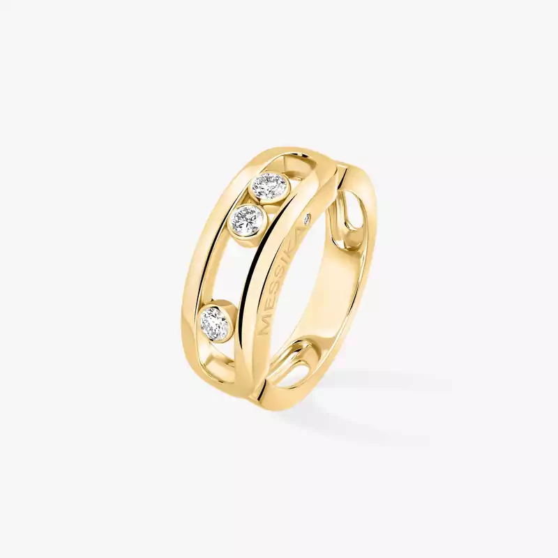 Bague Femme Or Jaune Diamant Move Classique 03998-YG