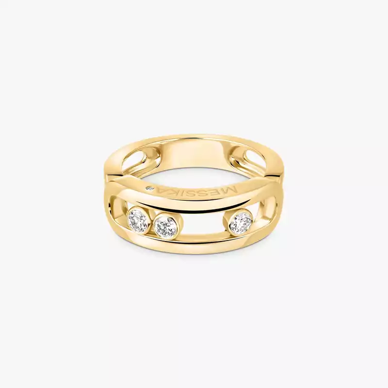 Bague Femme Or Jaune Diamant Move Classique 03998-YG