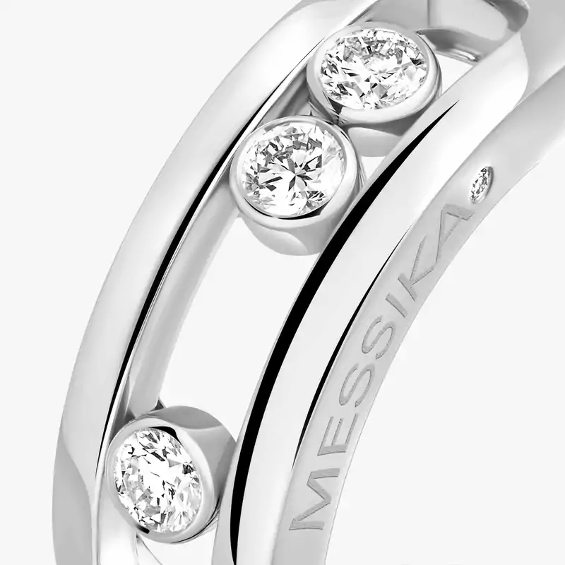 Move Classique Für sie Diamant Ring Weißgold 03998-WG