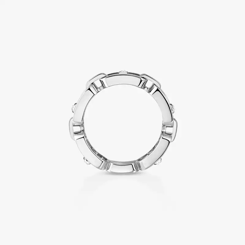 Move Link ring White Gold For Her Diamond Ring 12078-WG