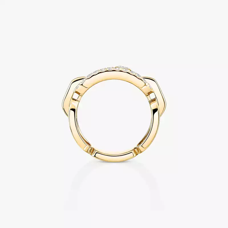 Move Link ring Yellow Gold For Her Diamond Ring 12728-YG