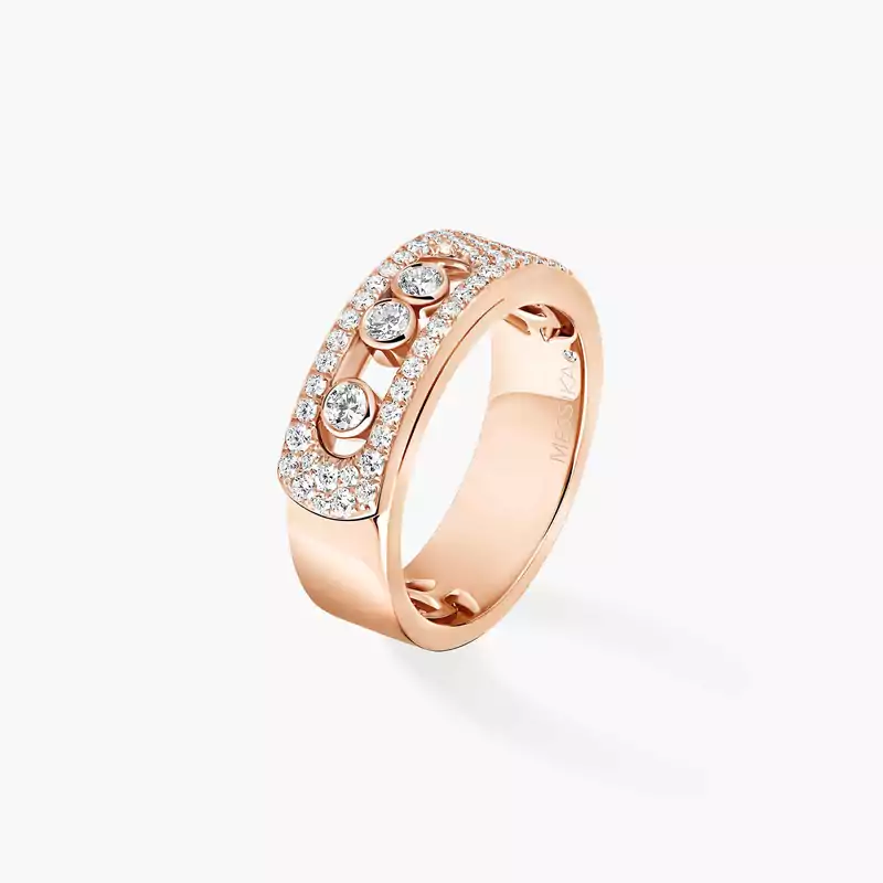 Move Noa Pavé Pink Gold For Her Diamond Ring 06129-PG
