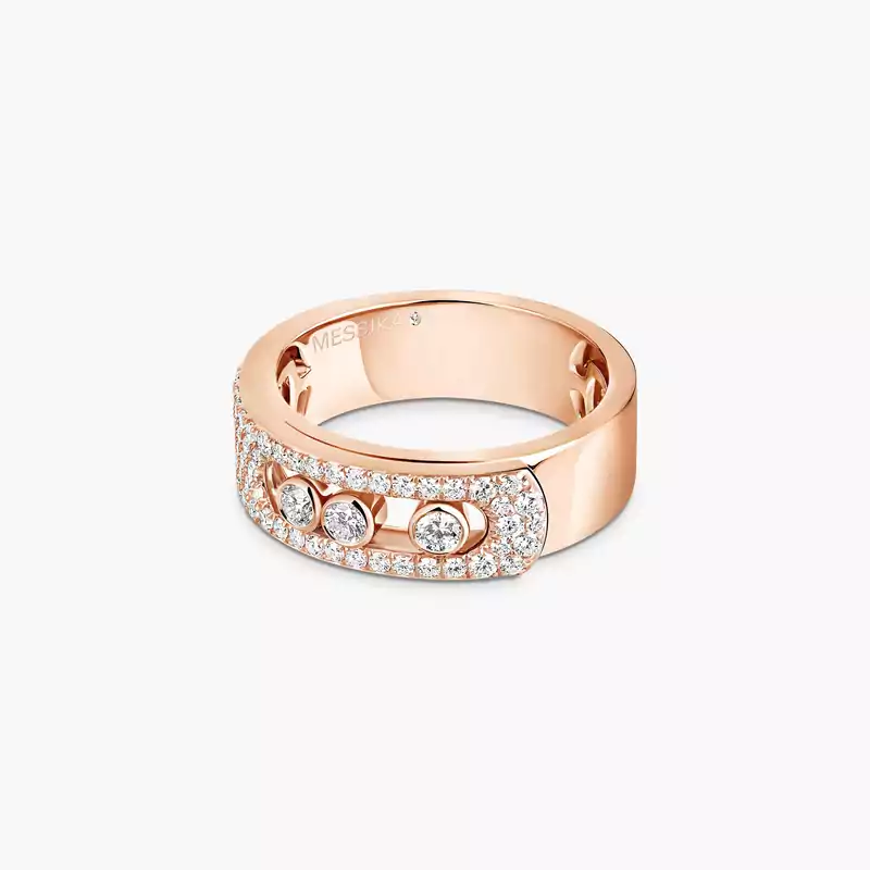Move Noa Pavé Pink Gold For Her Diamond Ring 06129-PG