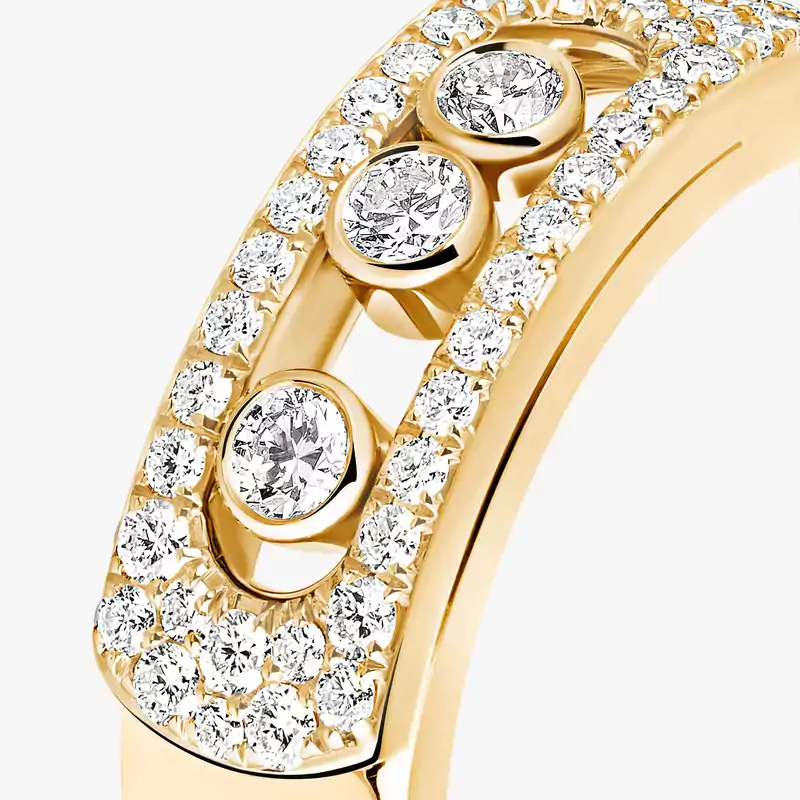 Bague Femme Or Jaune Diamant Move Noa Pavée 06129-YG
