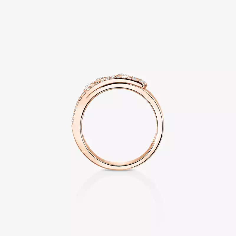 Move Noa Pavé Pink Gold For Her Diamond Ring 06129-PG
