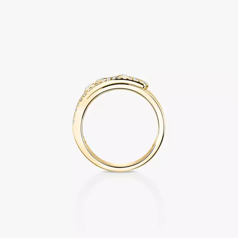 Bague Femme Or Jaune Diamant Move Noa Pavée 06129-YG