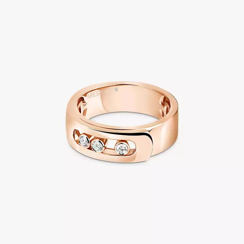 Bague Femme Or Rose Diamant Move Noa 06262-PG
