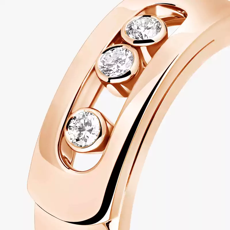 Bague Femme Or Rose Diamant Move Noa 06262-PG