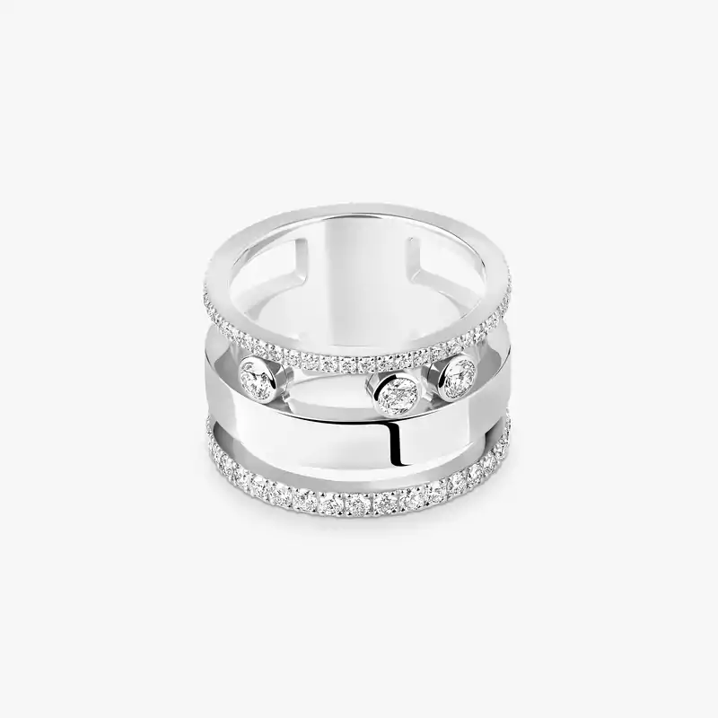 Move Romane ring large White Gold For Her Diamond Ring 06659-WG