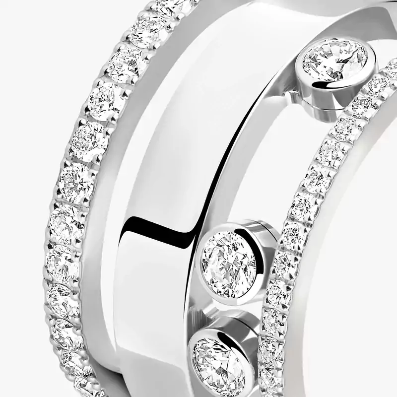 Move Romane ring large White Gold For Her Diamond Ring 06659-WG