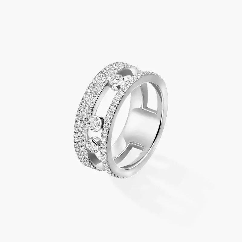 Move Romane Pavé White Gold For Her Diamond Ring 07128-WG