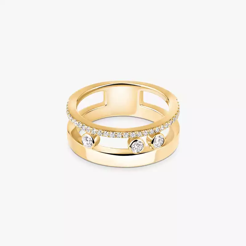 Bague Femme Or Jaune Diamant Move Romane  06516-YG