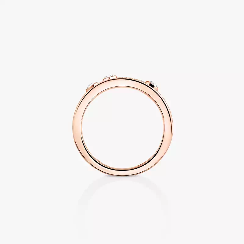 Bague Femme Or Rose Diamant Move Romane  06516-PG