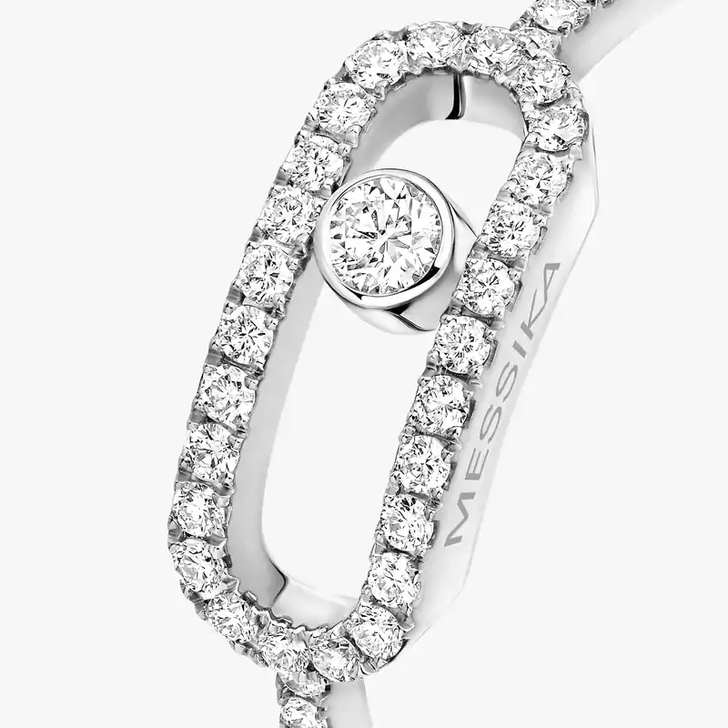 Ring For Her White Gold Diamond Move Uno GM Pavée 12113-WG
