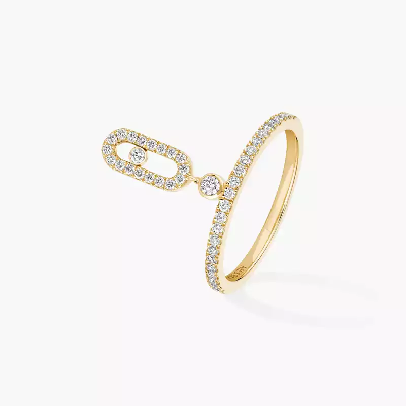 Move Uno pavé drop ring