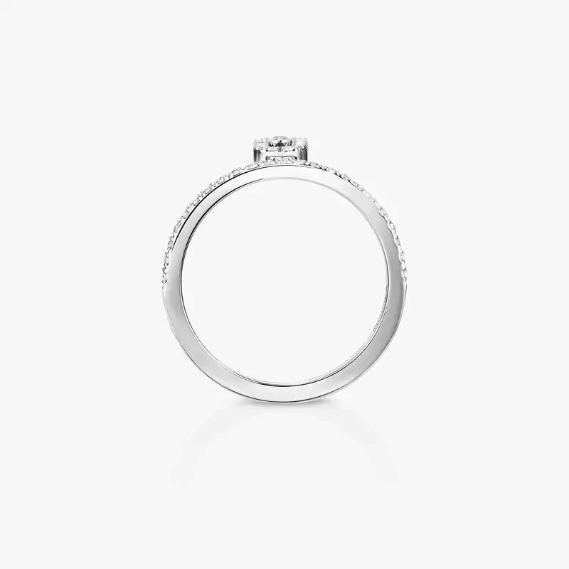 Move Uno pavé drop ring White Gold For Her Diamond Ring 11163-WG