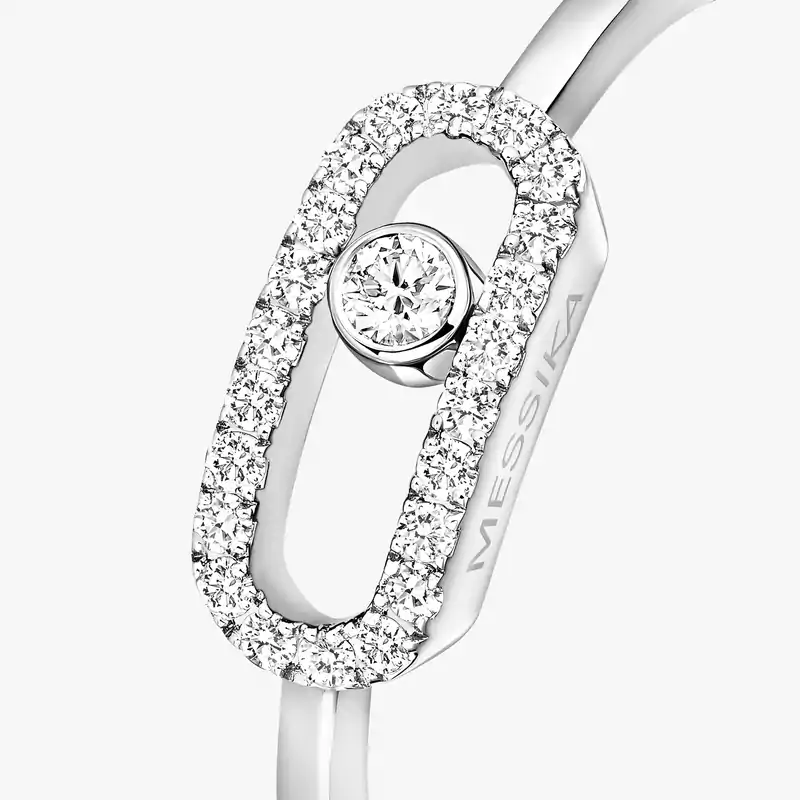 Bague Femme Or Blanc Diamant Move Uno 04705-WG