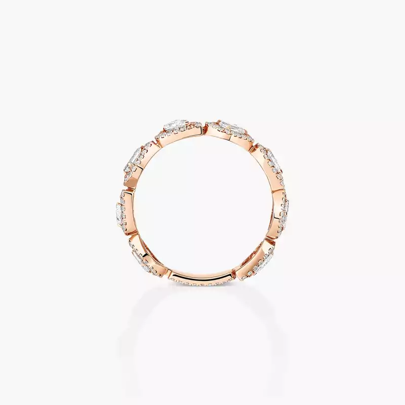 My Twin wedding ring Pink Gold For Her Diamond Ring 06705-PG