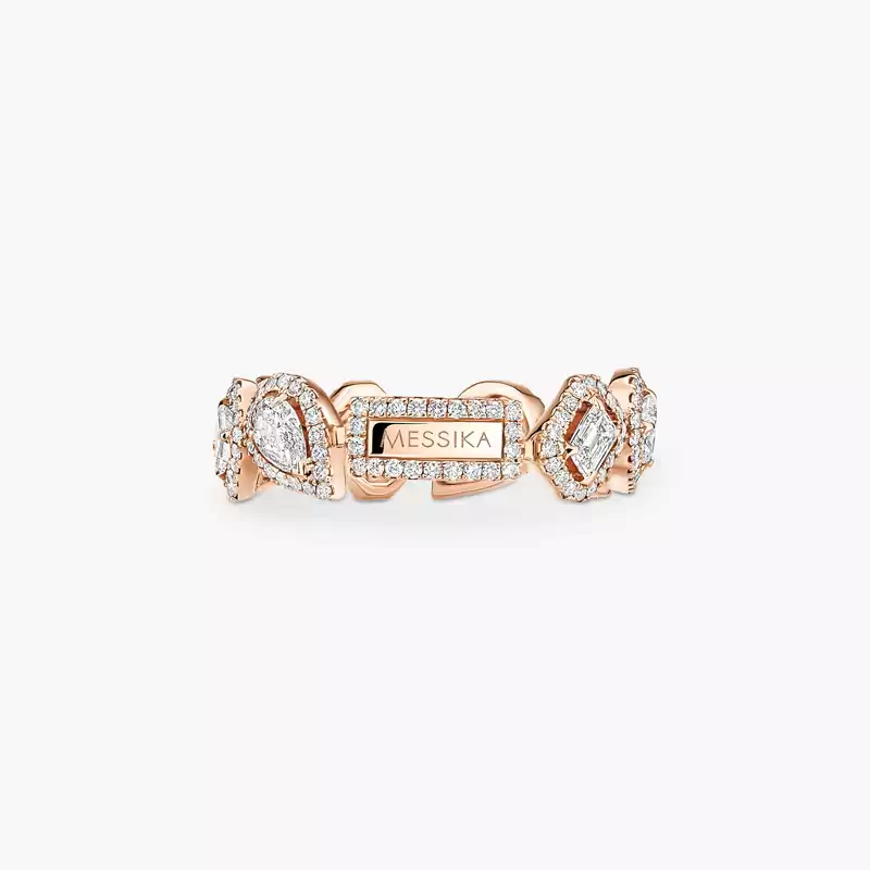 My Twin wedding ring Pink Gold For Her Diamond Ring 06705-PG