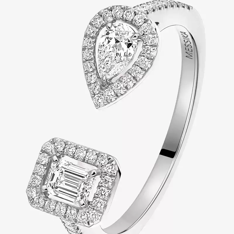 My Twin toi & moi ring 2x 0.15ct White Gold For Her Diamond Ring 06471-WG