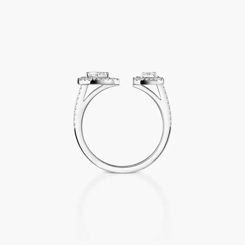 My Twin toi & moi ring 2x 0.25ct White Gold For Her Diamond Ring 06636-WG