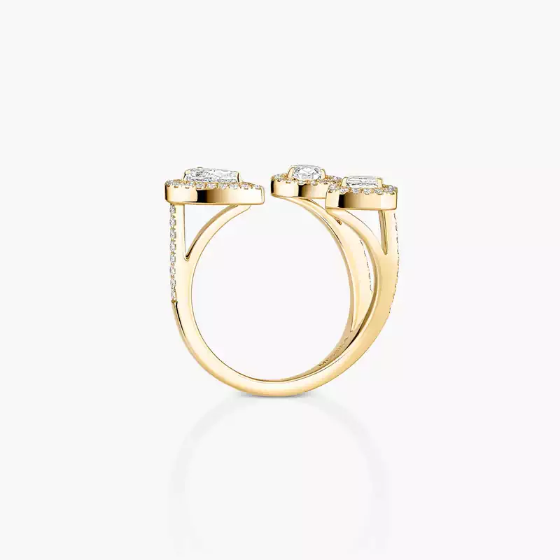 My Twin trilogy ring Yellow Gold For Her Diamond Ring 06695-YG