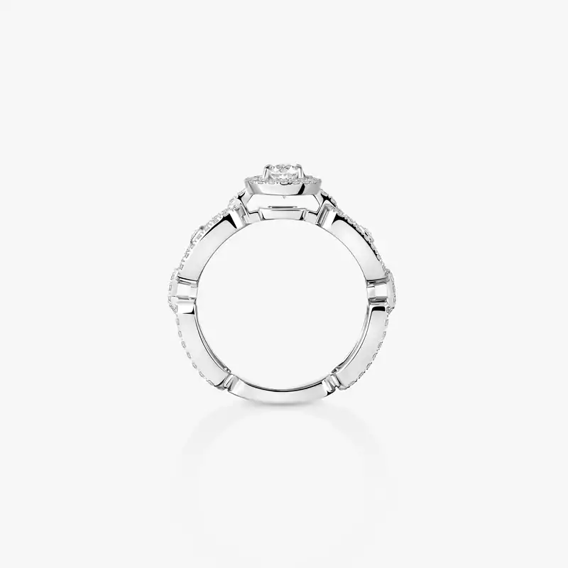 Move Link Solitaire 0.30ct White Gold For Her Diamond Ring 13747-WG