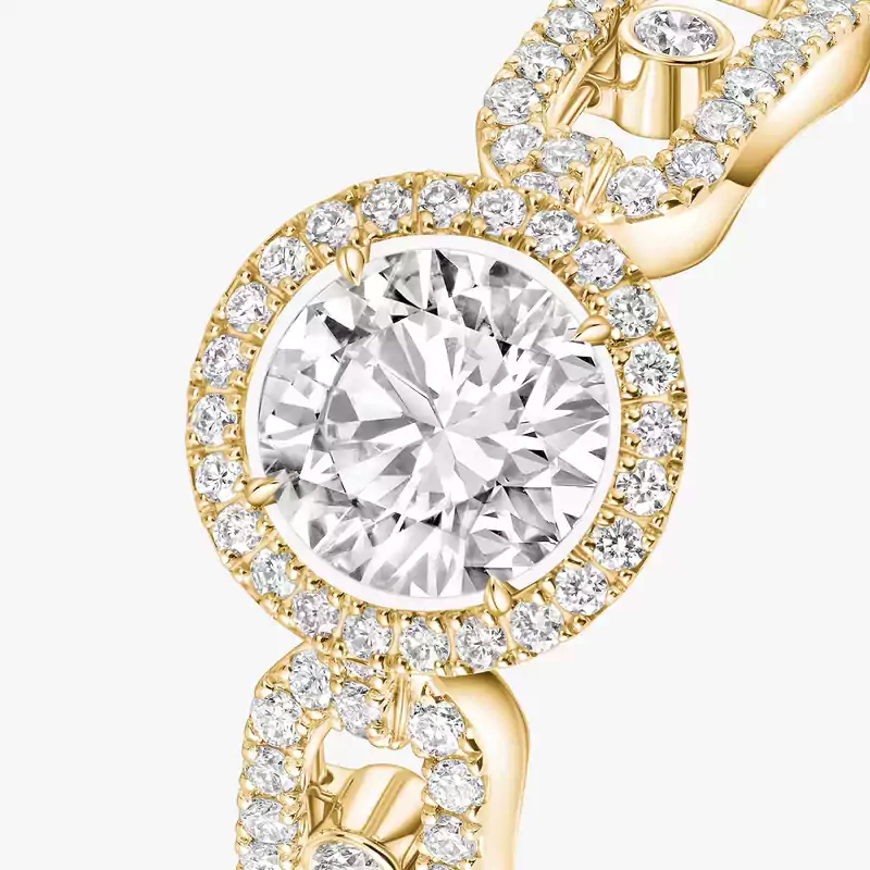 Move Link Solitaire 0.70ct Yellow Gold For Her Diamond Ring 13749-YG