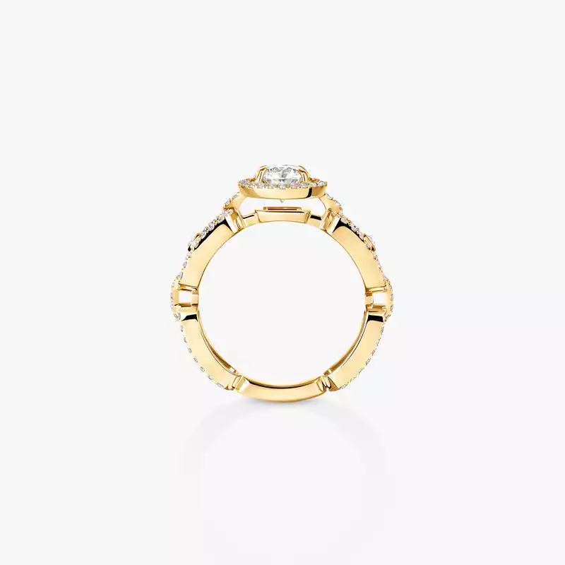 Move Link Solitaire 0.70ct Yellow Gold For Her Diamond Ring 13749-YG