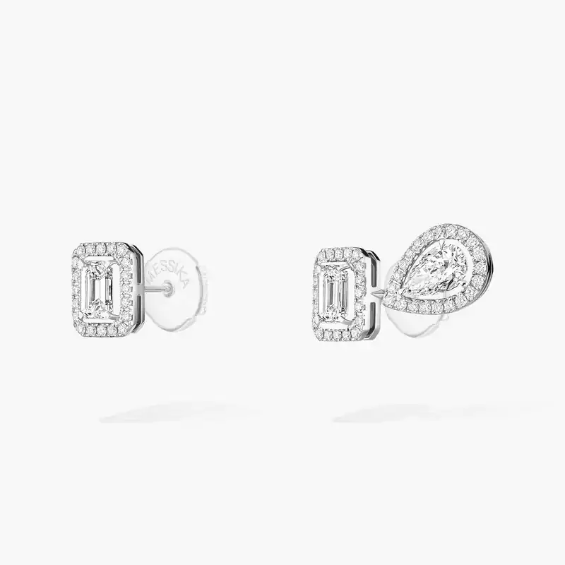 My Twin earrings 1+2 0.20ct x3 White Gold For Her Diamond Earrings 12886-WG