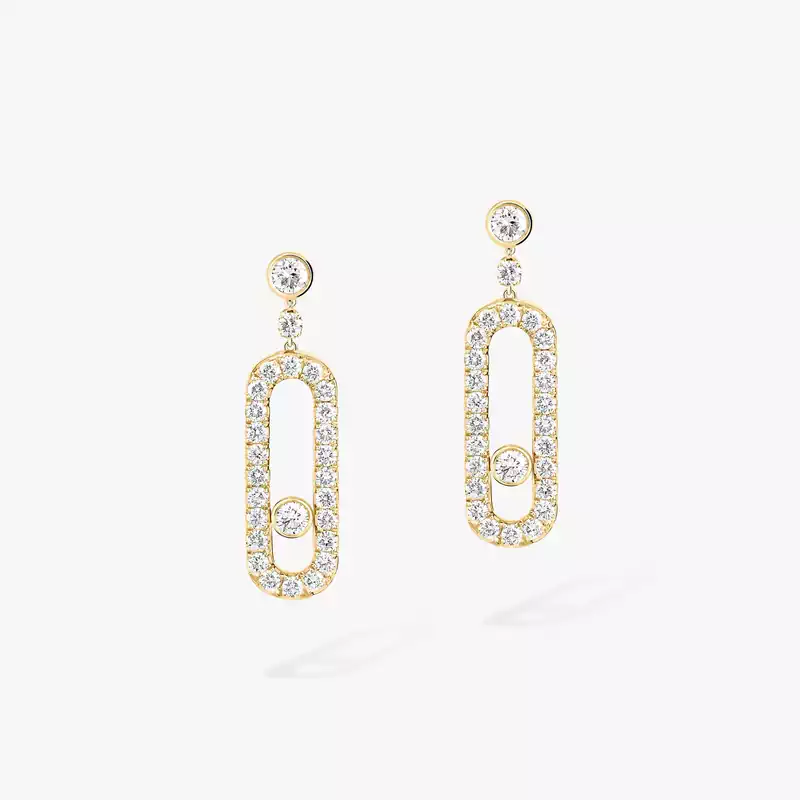 Move Uno Stud Yellow Gold For Her Diamond Earrings 05631-YG